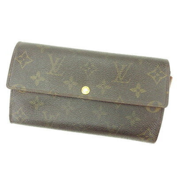 Louis Vuitton long Wallet zipper Pochette Porte Monnaie brown - Picture 1 of 6